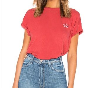 Rag&Bone embroidered crown vintage tee. Medium
